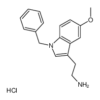 2-(1-benzyl-5-methoxyindol-3-yl)ethylazanium,chloride Structure