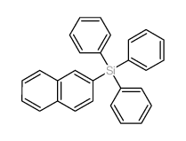 Naphthalene,2-(triphenylsilyl)- Structure