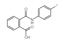 Benzoic acid,2-[[(4-fluorophenyl)amino]carbonyl]- structure