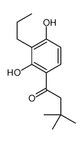 1-(2,4-dihydroxy-3-propylphenyl)-3,3-dimethylbutan-1-one Structure