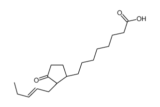 8-[(1S,2S)-3-oxo-2-pent-2-enylcyclopentyl]octanoic acid结构式