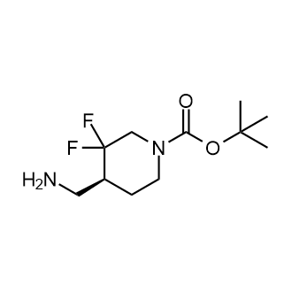 tert-Butyl (4S)-4-(aminomethyl)-3,3-difluoropiperidine-1-carboxylate Structure