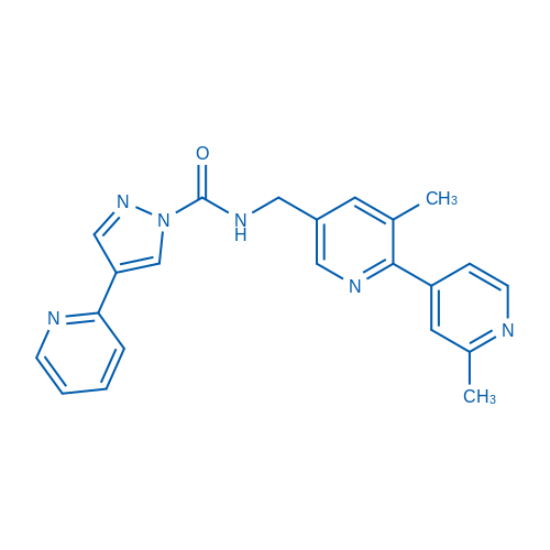 N-((2',3-Dimethyl-[2,4'-bipyridin]-5-yl)methyl)-4-(pyridin-2-yl)-1H-pyrazole-1-carboxamide structure