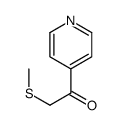 2-methylsulfanyl-1-pyridin-4-ylethanone结构式