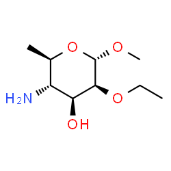 alpha-D-Mannopyranoside,methyl4-amino-4,6-dideoxy-2-O-ethyl-(9CI) structure