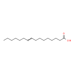 9-Hexadecenoic acid structure