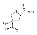 2,4-Pyrrolidinedicarboxylicacid,4-amino-1-methyl-,(2R,4R)-(9CI)结构式