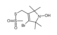 4-溴-(1-氧基-1,2,2,5,5-四甲基-δ3-吡咯啉-3-甲基)甲硫代磺酸盐结构式