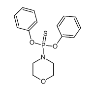 Morpholinophosphonothioic acid O,O-diphenyl ester结构式