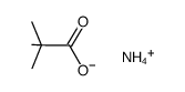 ammonium trimethylacetate Structure