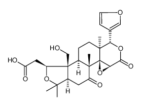 Limonoic acid 16,17-lactone Structure