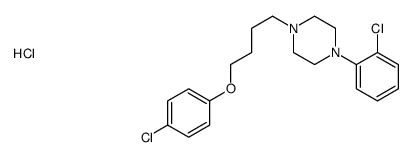 1-[4-(4-chlorophenoxy)butyl]-4-(2-chlorophenyl)piperazine,hydrochloride结构式