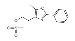 2-(5-METHYL-2-PHENYLOXAZOL-4-YL)ETHYL METHANESULFONATE Structure