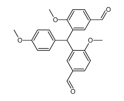 3,3'-[(4-Methoxyphenyl)Methylene]bis[4-Methoxybenzaldehyde Structure