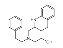 1,2,3,4-Tetrahydro-N-(2-hydroxyethyl)-N-phenethyl-2-quinolinemethanamine结构式