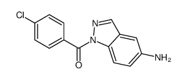 1-(p-Chlorobenzoyl)-1H-indazol-5-amine structure