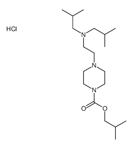 2-methylpropyl 4-[2-[bis(2-methylpropyl)amino]ethyl]piperazine-1-carboxylate,hydrochloride结构式