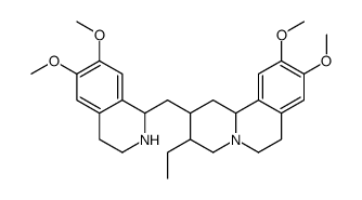 2-[(6,7-dimethoxy-1,2,3,4-tetrahydroisoquinolin-1-yl)methyl]-3-ethyl-9,10-dimethoxy-2,3,4,6,7,11b-hexahydro-1H-benzo[a]quinolizine结构式