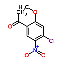 1-(4-Chloro-2-methoxy-5-nitrophenyl)ethanone结构式