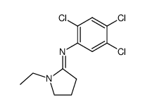 1-ethyl-2-(2',4',5'-trichloro-phenylimino)-pyrrolidine结构式