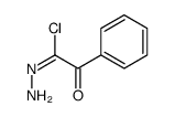 Benzeneethanehydrazonoyl chloride, alpha-oxo- (9CI) Structure