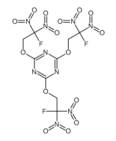 2,4,6-tris(2-fluoro-2,2-dinitroethoxy)-1,3,5-triazine Structure