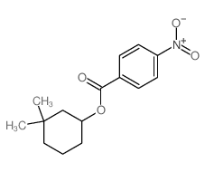 Cyclohexanol,3,3-dimethyl-, 1-(4-nitrobenzoate) Structure
