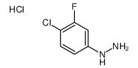 HYDRAZINE,(4-CHLORO-3-FLUOROPHENYL)-,HYDROCHLORIDE (1:1)结构式