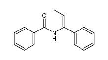 1-Benzoylamino-2-methyl-1-phenylethylen Structure