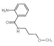 2-Amino-N-(3-methoxypropyl)benzamide结构式