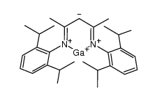 [2-[(2,6-diisopropylphenyl)amino]-4-[(2,6-diisopropylphenyl)imino]-2-pentane]gallium(I)结构式