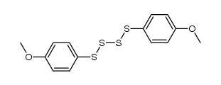 bis(p-methoxyphenyl)tetrasulfane结构式