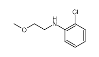 N-(β-Methoxyaethyl)-o-chloranilin结构式
