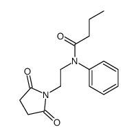 N-[2-(2,5-dioxopyrrolidin-1-yl)ethyl]-N-phenylbutanamide Structure