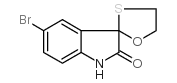 5-bromo-3,3-(ethyleneoxothio)-1,3-dihydro-indole-2-one Structure