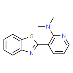 3-(1,3-Benzothiazol-2-yl)-N,N-dimethyl-2-pyridinamine结构式
