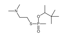 2-[3,3-dimethylbutan-2-yloxy(methyl)phosphoryl]sulfanyl-N,N-dimethylethanamine Structure