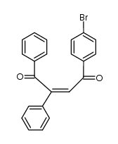 4-p-Bromophenyl-1,2-diphenylbut-2-ene-1,4-dione Structure