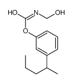 (3-pentan-2-ylphenyl) N-(hydroxymethyl)carbamate结构式