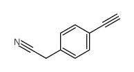 (4-Ethynylphenyl)acetonitrile structure