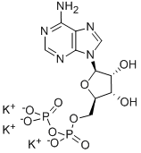 Adenosine 5'-(trihydrogen diphosphate), potassium salt结构式