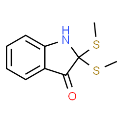 1,2-Dihydro-2,2-bis(methylthio)-3H-indol-3-one Structure