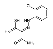 3-amino-2-[(2-chlorophenyl)hydrazinylidene]-3-sulfanylidenepropanamide结构式