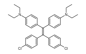 4,4'-(2,2-bis(4-chlorophenyl)ethene-1,1-diyl)bis(N,N-diethylaniline) Structure