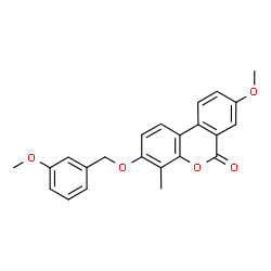 8-methoxy-3-[(3-methoxyphenyl)methoxy]-4-methylbenzo[c]chromen-6-one结构式