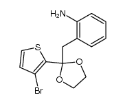 2-((2-(3-bromothiophen-2-yl)-1,3-dioxolan-2-yl)methyl)aniline Structure