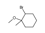 2-bromo-1-methoxy-1-methylcyclohexane结构式