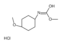 Methyl cis-4-Methoxy-cyclohexanc-1-aminocarboxylate hydrochloride结构式