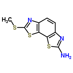 7-(Methylsulfanyl)[1,3]thiazolo[4,5-g][1,3]benzothiazol-2-amine Structure