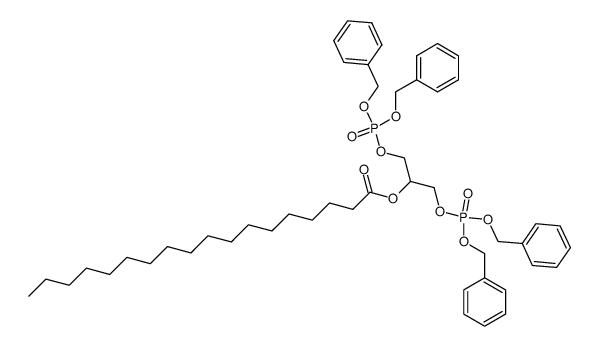 1,3-bis((bis(benzyloxy)phosphoryl)oxy)propan-2-yl stearate Structure